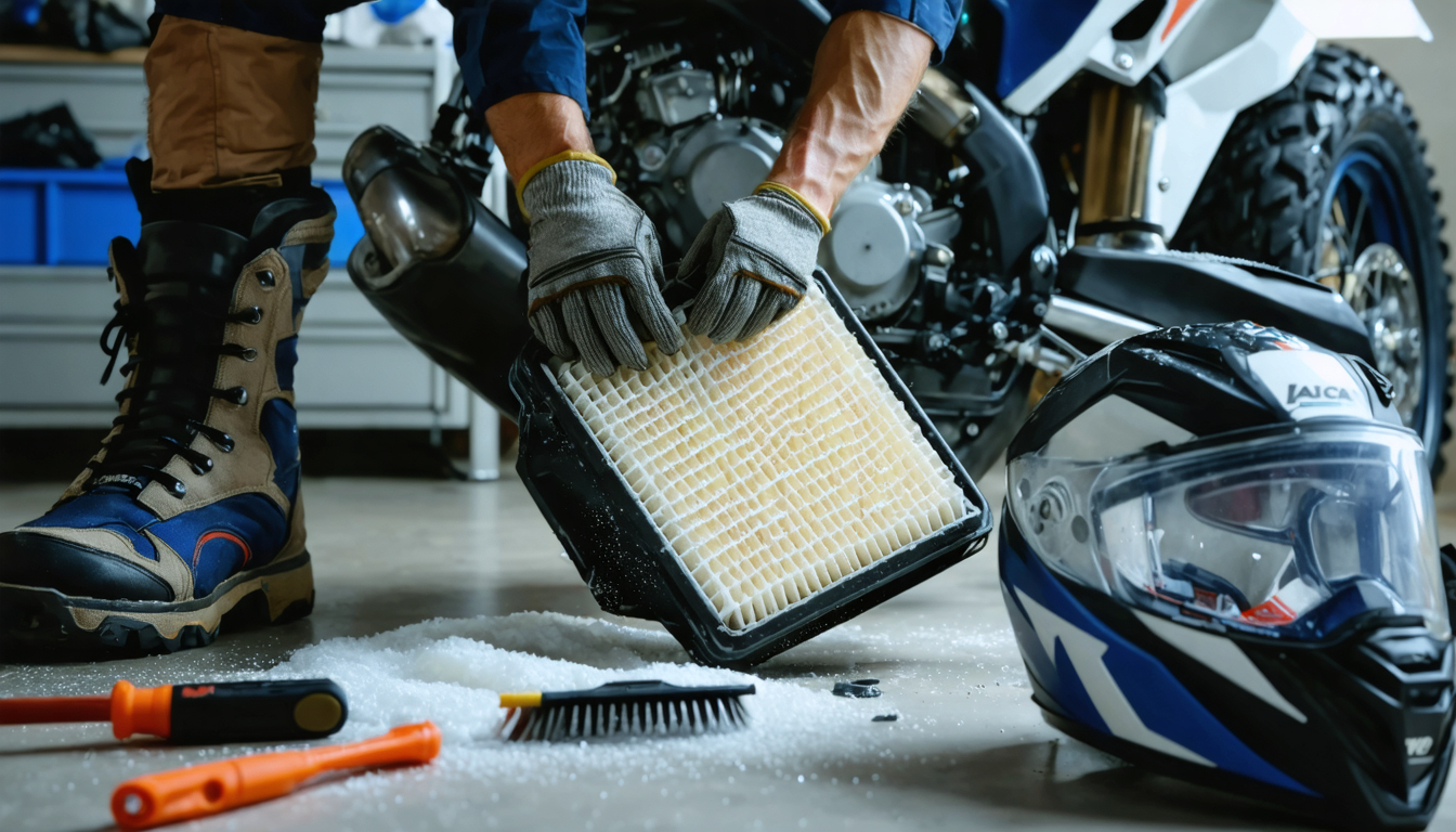 découvrez notre guide détaillé pour l'entretien du filtre à air motocross, avec des conseils pratiques pour optimiser les performances de votre moto et prolonger la durée de vie de votre filtre.