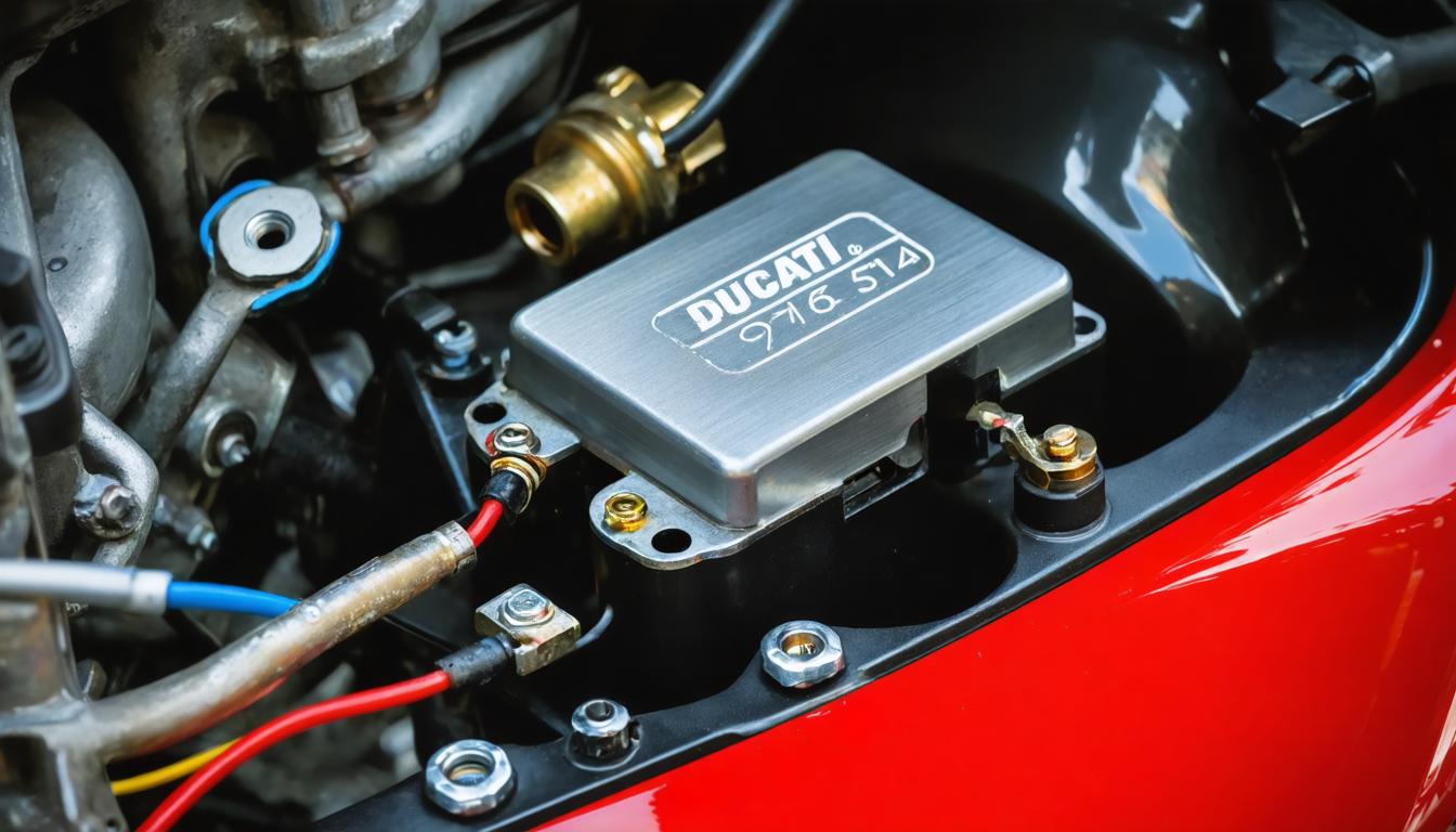 découvrez où se trouve le régulateur de tension sur la ducati 916 st4 de l’an 2000 pour faciliter son entretien et optimiser les performances de votre moto.