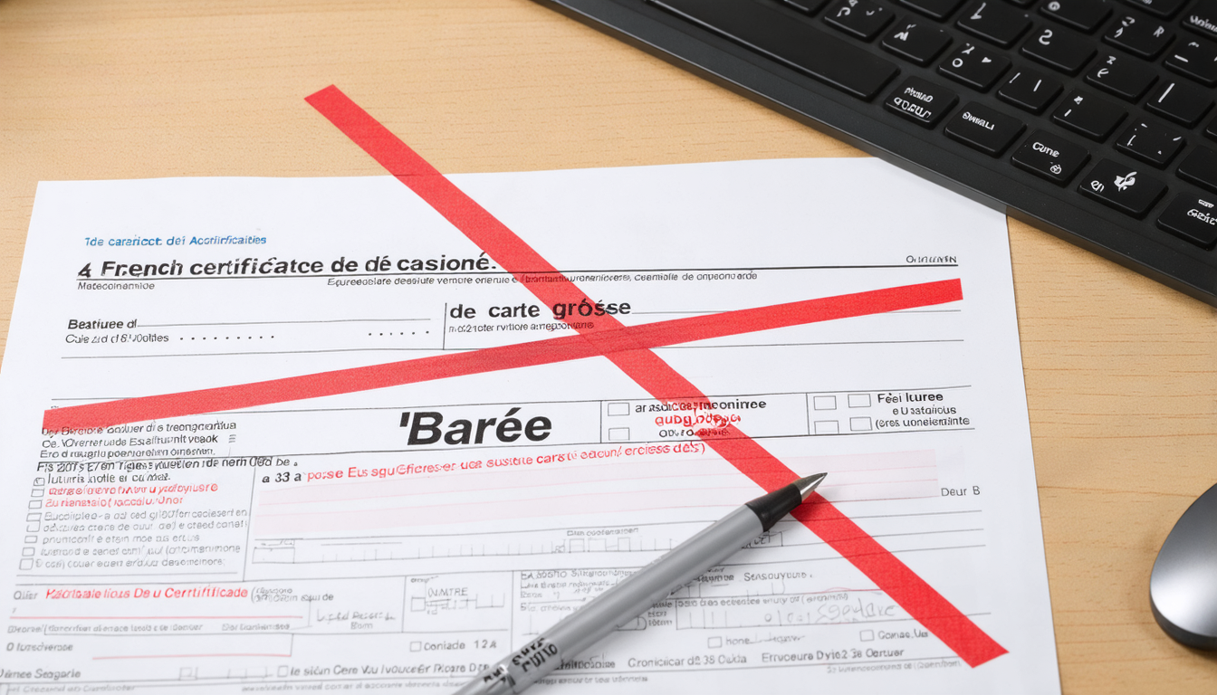 découvrez quelles démarches entreprendre en cas de carte grise barrée et de certificat de cession non signé pour une cession de véhicule conforme et sécurisée.