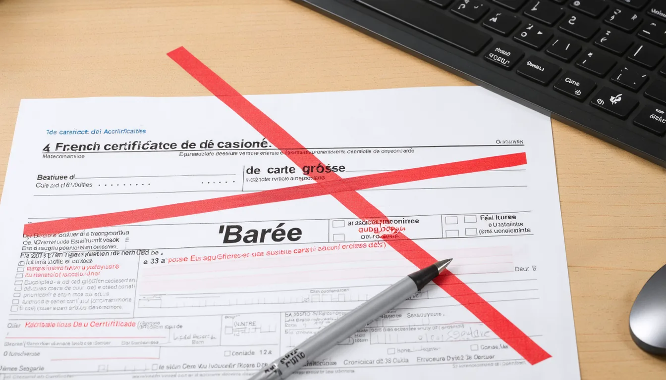 découvrez quelles démarches entreprendre en cas de carte grise barrée et de certificat de cession non signé pour une cession de véhicule conforme et sécurisée.