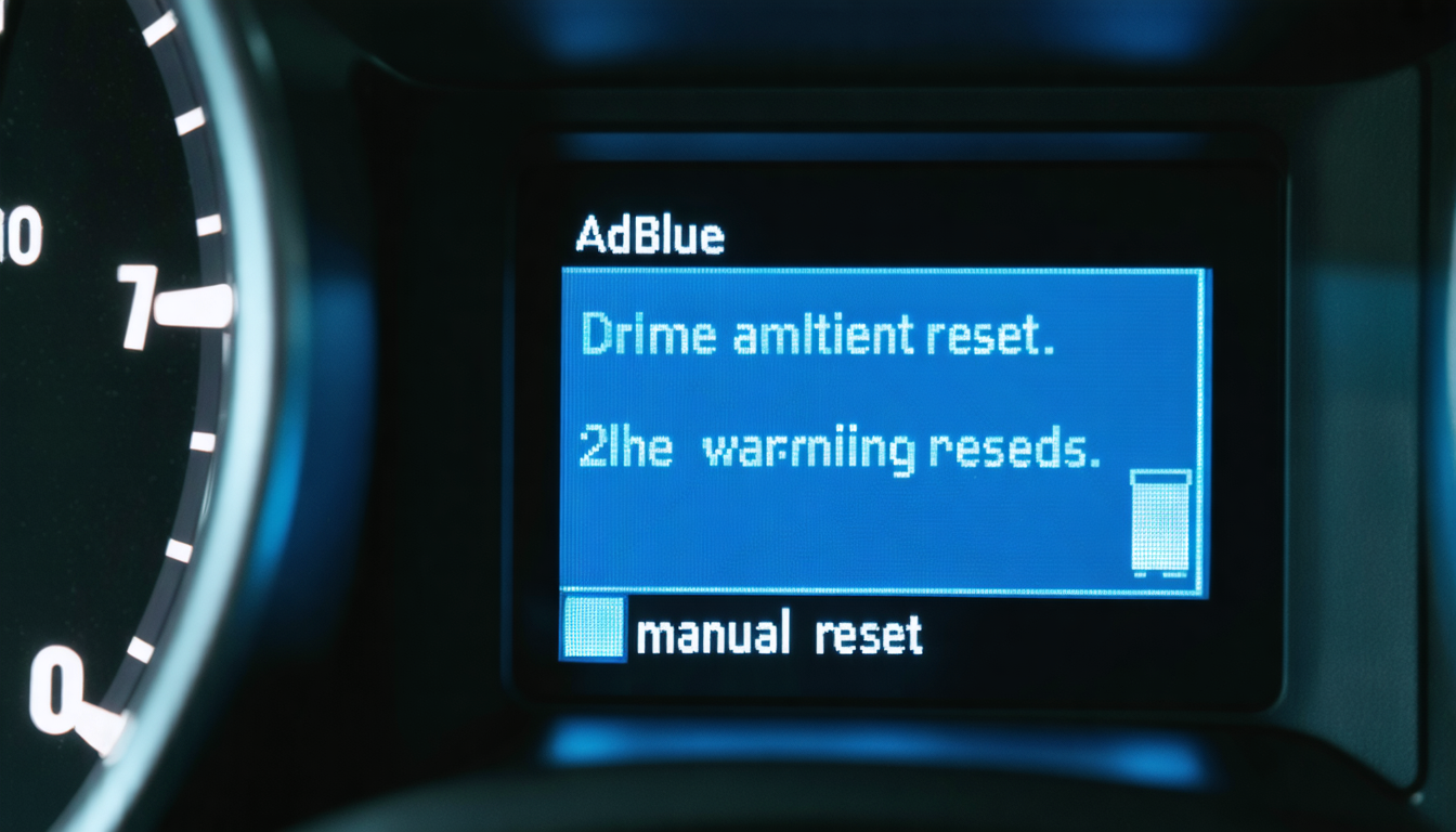découvrez notre guide pratique pour réinitialiser le système adblue sans valise. suivez nos étapes simples et claires pour effectuer cette opération facilement et rapidement.