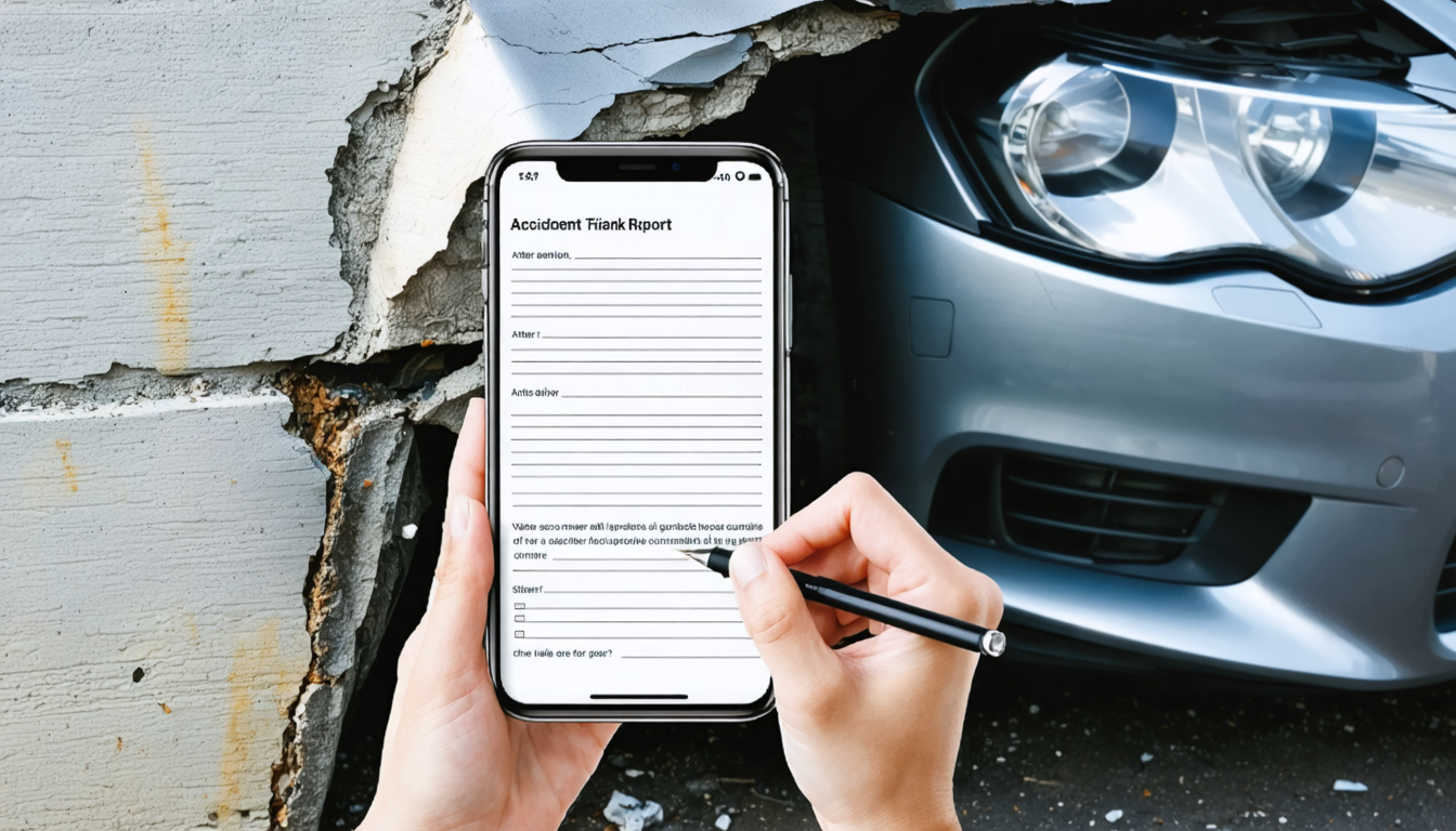 découvrez notre guide pratique pour remplir facilement un constat amiable en cas de choc entre votre voiture et un mur, étape par étape.