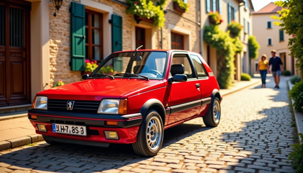 Découvrez l'histoire et les performances de la peugeot 205 gti