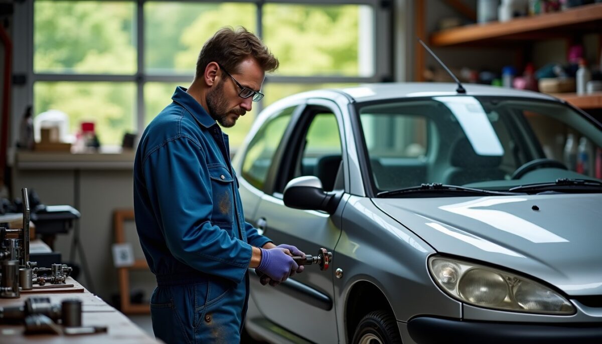 Guide pratique pour démonter la tringlerie de boîte de vitesses sur une Peugeot 206